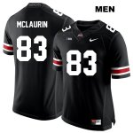 Men's NCAA Ohio State Buckeyes Terry McLaurin #83 College Stitched Authentic Nike White Number Black Football Jersey HE20J45XL